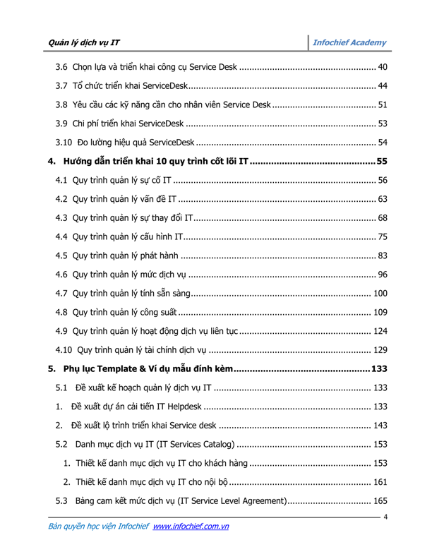 Content page 3 of Effective IT Service Management