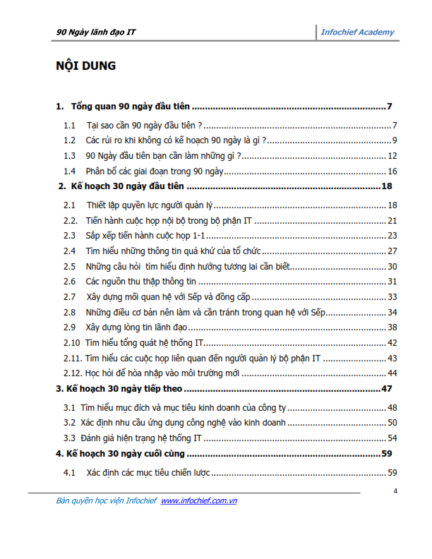 Content page 2 of Effective IT Leadership in the First 90 Days