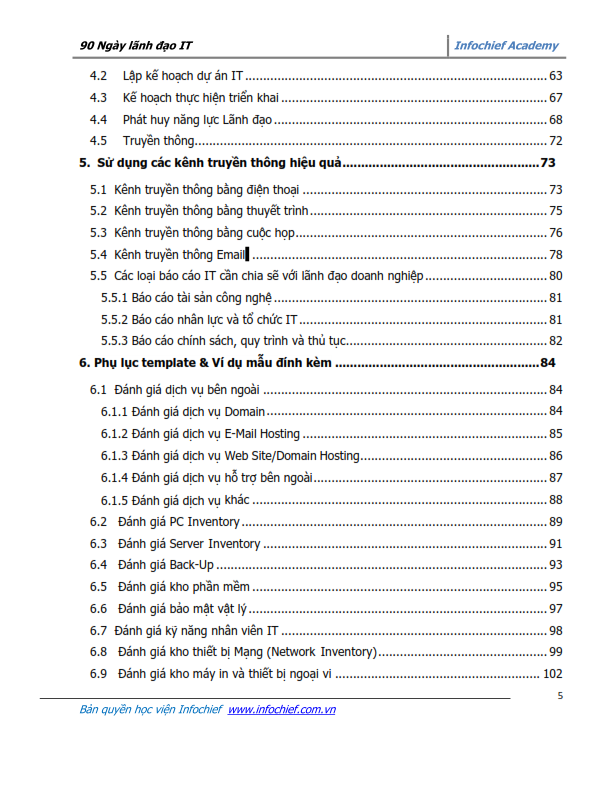 Content page 3 of Effective IT Leadership in the First 90 Days