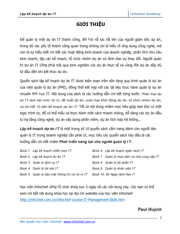 Content page 1 of Effective IT Project Management