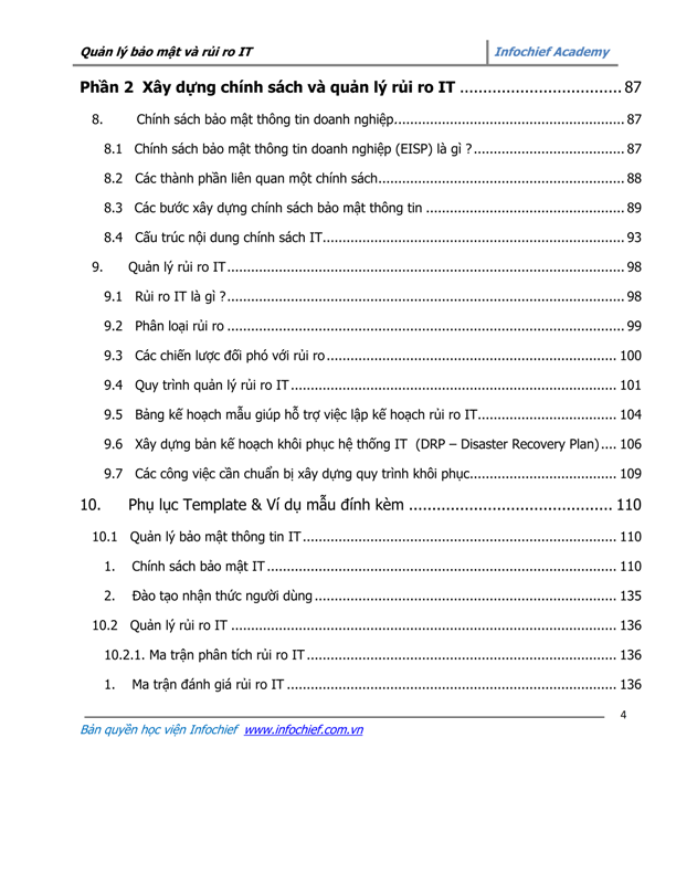 Content page 2 of Effective IT Security Management