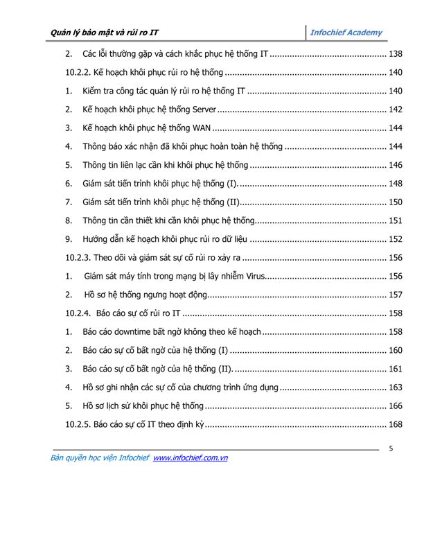 Content page 3 of Effective IT Security Management