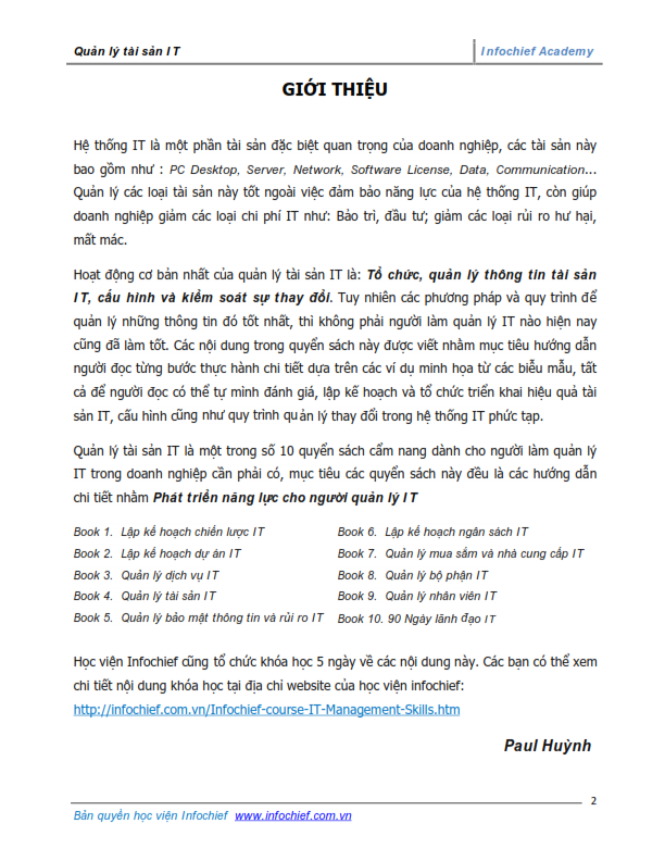 Content page 1 of Effective IT Asset Management