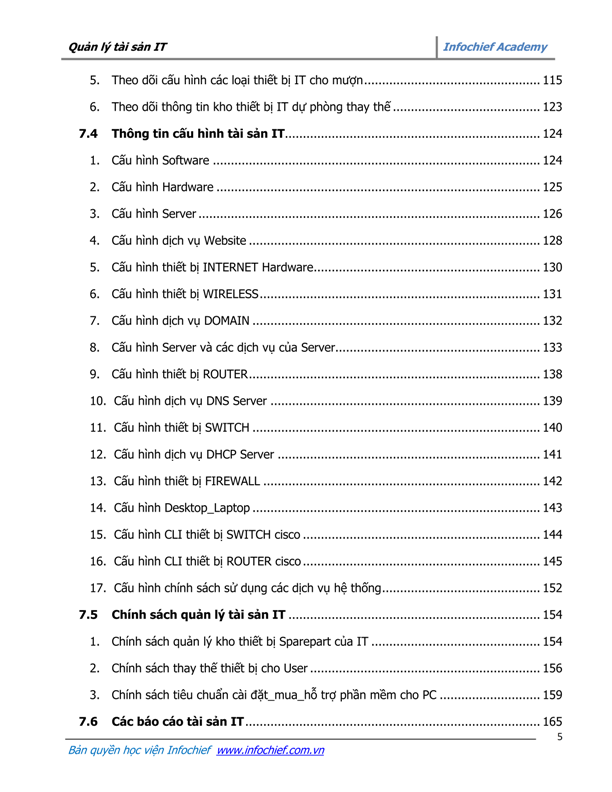 Content page 4 of Effective IT Asset Management