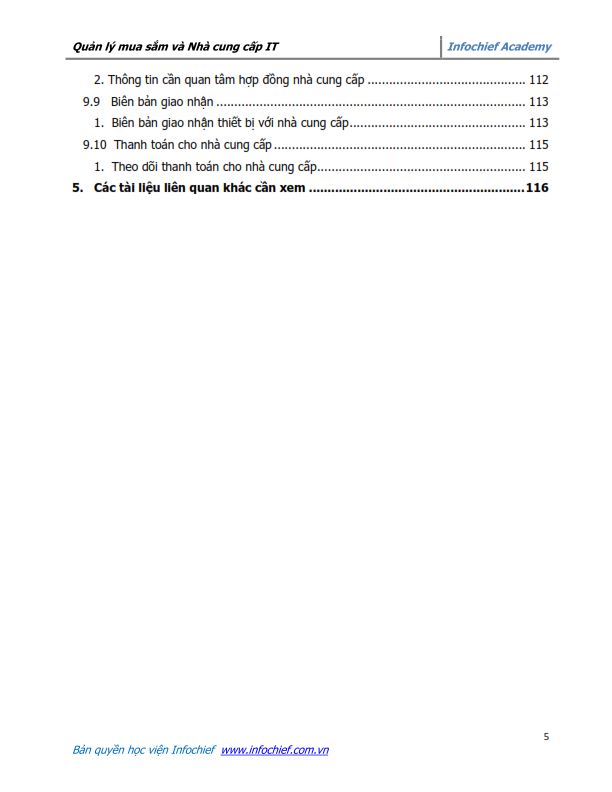 Content page 3 of Effective IT Procurement and Vendor Management