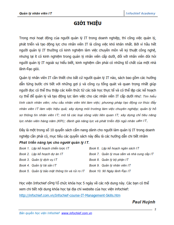 Content page 4 of Effective IT Staff Management
