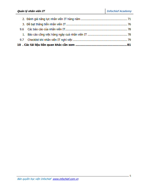 Content page 3 of Effective IT Staff Management