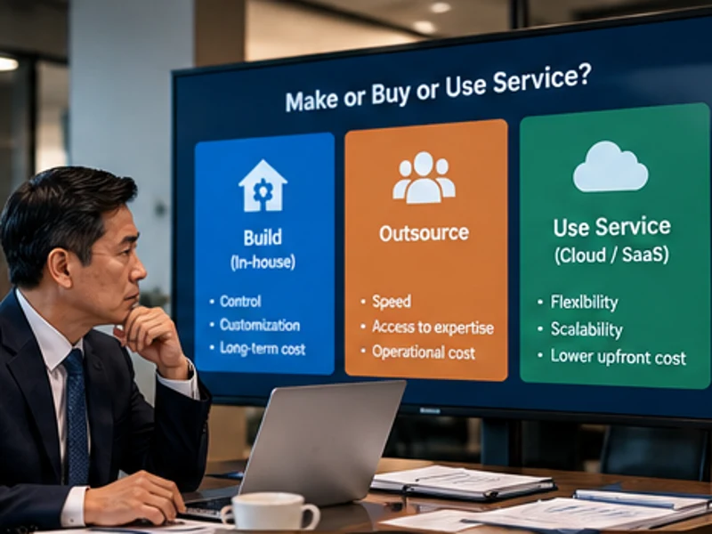 CIO so sánh phương án tự xây, thuê ngoài và sử dụng dịch vụ công nghệ