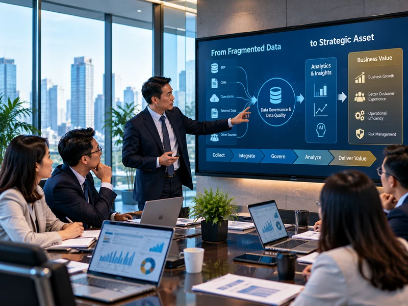 CIO trình bày chiến lược dữ liệu, quản trị dữ liệu và giá trị kinh doanh trước đội ngũ lãnh đạo
