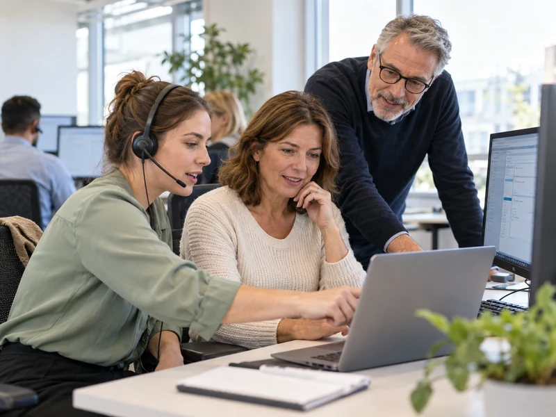 Nhân viên Helpdesk cùng người hướng dẫn xác nhận giải pháp với người dùng trong phiên hỗ trợ