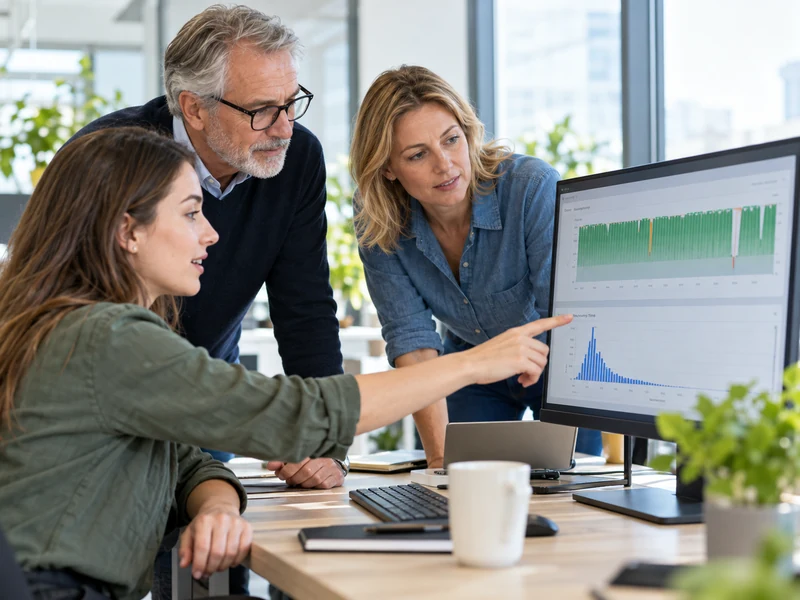 Nhóm vận hành cùng IT Manager rà biểu đồ khả dụng và thời gian phục hồi