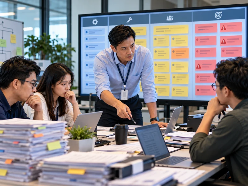 IT Manager cùng đội ngũ rà soát khối lượng công việc, ưu tiên và năng lực khi bộ phận IT quá tải