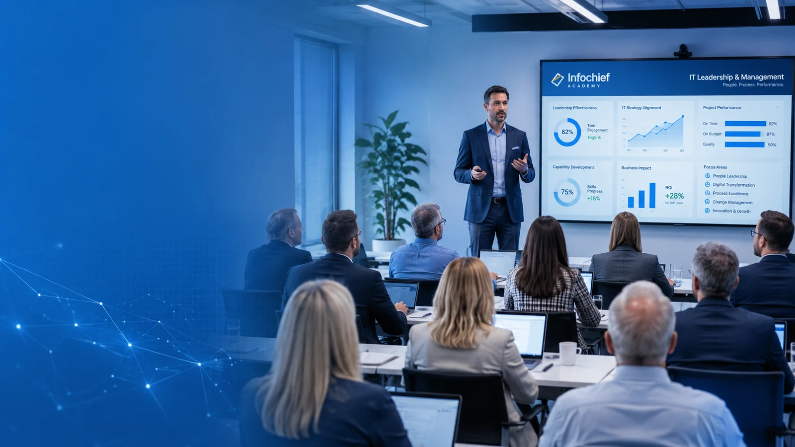 Infochief expert delivering IT Management and Leadership training for corporate managers